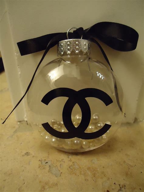 Chanel inspired christmas ornaments